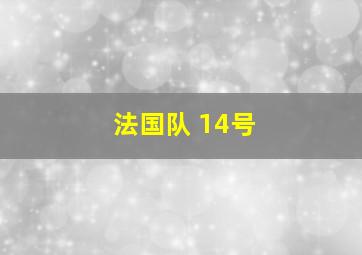 法国队 14号